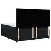 vidaXL Pat box spring cu saltea, negru, 200x200 cm, catifea