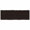 vidaXL Blat masă, 120x40x(2-4) cm, maro, lemn tratat contur organic