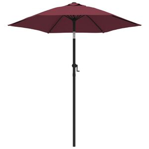 vidaXL Umbrelă de soare, roșu burgund, 200 x 224 cm, aluminiu