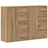 vidaXL Bufet 2 pcs Stejar Artizanal 60 x 31 x 84 cm Lemn compozit