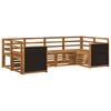 vidaXL Set de canapele de exterior 6 buc. natural Lemn Solid de Acacia