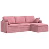 vidaXL Canapea Roz 228 x 134 x 80 cm Catifea