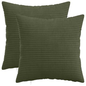 vidaXL Husă pentru pernă 2 pcs HEERLEN Verde 30 x 30 cm cord