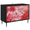 vidaXL Cabinet TV AACHEN 69 x 33 x 50,5 cm Stejar Negru Lemn prelucrat