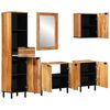vidaXL Set de mobilier pentru baie 5 pcs Maro lemn masiv de acacia