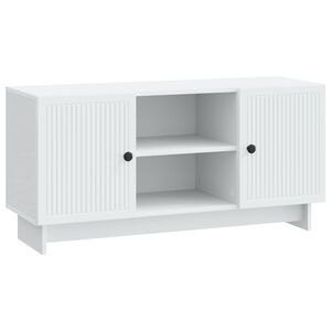 vidaXL Cabinet TV 102 x 34,5 x 50 cm Alb Lemn prelucrat