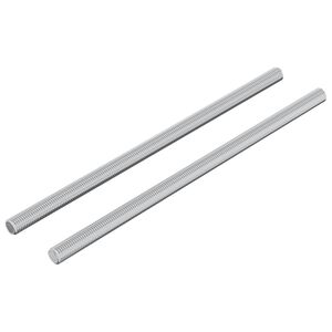 vidaXL Coroană filetată 2 pcs Argintiu 6 x 135 mm Oțel
