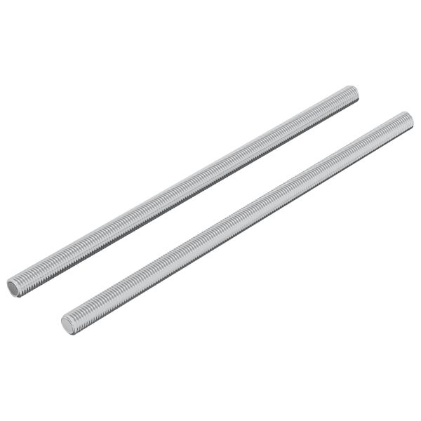 vidaXL Coroană filetată 2 pcs Argintiu 6 x 135 mm Oțel