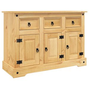 vidaXL Bufet &bdquo;Corona&rdquo; maro 112x44x78 cm lemn masiv de pin mexican