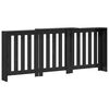 vidaXL Capac pentru radiator Stejar Negru 205 x 21,5 x 83,5 cm