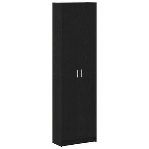 vidaXL Dulap Stejar Negru 55 x 25 x 189 cm Lemn prelucrat