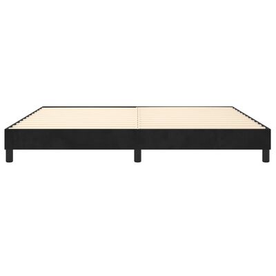 vidaXL Cadru de pat, negru, 200x200 cm, catifea