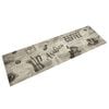 vidaXL Covor de bucătărie lavabil Coffee, gri, 45x150 cm, catifea