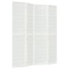 vidaXL Paravan pliabil cu 4 panouri, stil japonez, alb, 160x170 cm