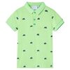 Tricou polo pentru copii,&nbsp;verde neon, 104