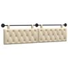 vidaXL Cap de pat suspendat Pe perete Crem 210 x 55 x 7 cm țesătură