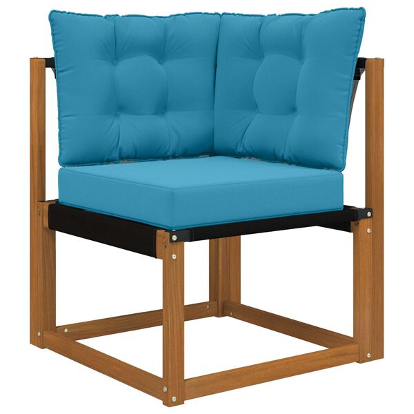 vidaXL Perna pentru canapea de exterior 3 pcs Albastru regal Poliester