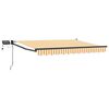 vidaXL Marchiză retractabilă manuală cu led-uri 3,5 x 2,5 m
