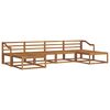 vidaXL Set de canapele de exterior 6 buc. natural Lemn Solid de Acacia