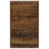 vidaXL Pantofar, stejar fumuriu, 63x24x103 cm, lemn compozit