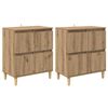 vidaXL Bufeturi 2 buc. Stejar Artizanal 60 x 35 x 70 cm Lemn prelucrat