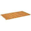 vidaXL Covoraș de baie Simplu Maro 100 x 55 cm Lemn Solid de Acacia