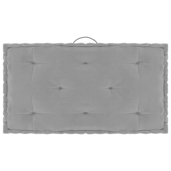 vidaXL Perne de podea pentru paleți, 5 buc., gri, bumbac