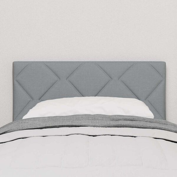vidaXL Tăblie cap cu headboard Gri deschis 80 cm Piele artificială