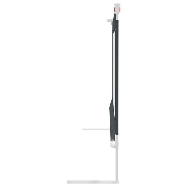vidaXL Balustradă de protecție pat copii, gri &icirc;nchis, 150x25 cm textil