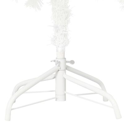 vidaXL Brad de Crăciun artificial, ace cu aspect natural, alb, 150 cm