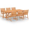vidaXL Set mobilier de grădină, 7 piese, lemn masiv de acacia