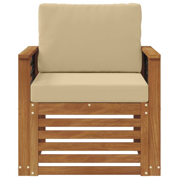 vidaXL Set de canapele de exterior Lemn de acacia solid și poliester