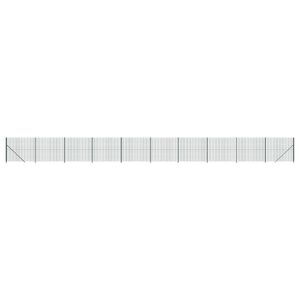 vidaXL Gard plasă de s&acirc;rmă cu bordură, verde, 2x25 m