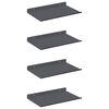 vidaXL Raft suspendat Pe perete 4 pcs Antracit 30 x 18 x 2,5 cm Oțel