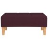 vidaXL Canapea extensibilă 2 locuri, 2 perne&taburet, violet, textil