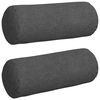 vidaXL Perne Bolster 2 pcs Gri &icirc;nchis &Oslash; 15 x 40 cm