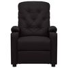 vidaXL Fotoliu rabatabil, negru, piele ecologică