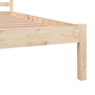 vidaXL Cadru de pat mic dublu 4FT, 120x190 cm, lemn masiv de pin