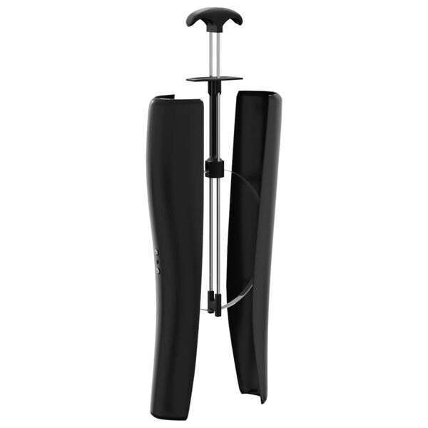 vidaXL Suporturi modelare cizme de călărie, 1 pereche, negru/ oțel, PP