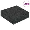 vidaXL Pat din granulate de cauciuc Negru 9 x 9 x 2 cm Cauciuc