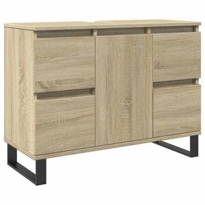 vidaXL Dulap pentru baie, stejar sonoma, 80x33x60 cm, lemn compozit