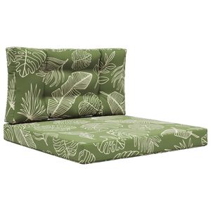 vidaXL Perna pentru canapea de exterior Poliester Design cu frunze