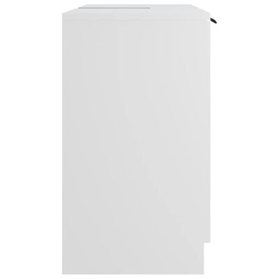 vidaXL Dulap de baie, alb, 64,5x33,5x59 cm, lemn compozit