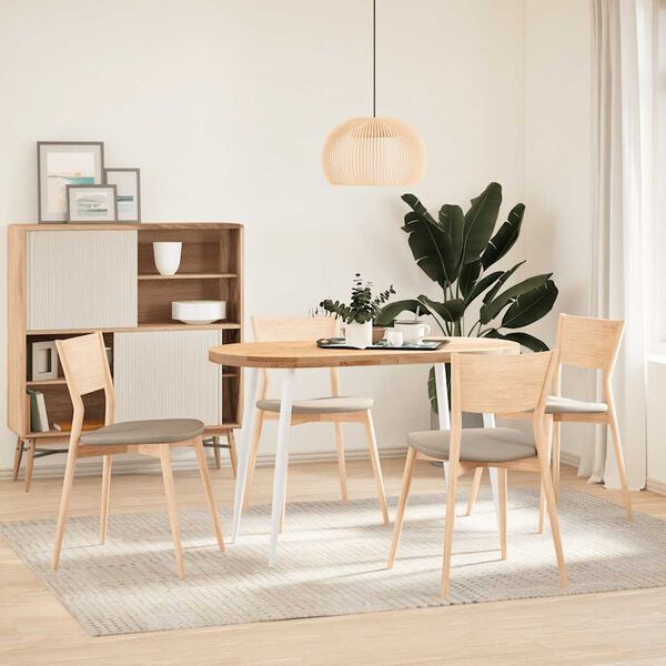 vidaXL Picioare de masă consolă formă conică, 4 buc., alb, 72-73 cm, oțel