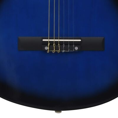 vidaXL Chitară acustică occidentală, cu 6 corzi, 38", albastru ombre