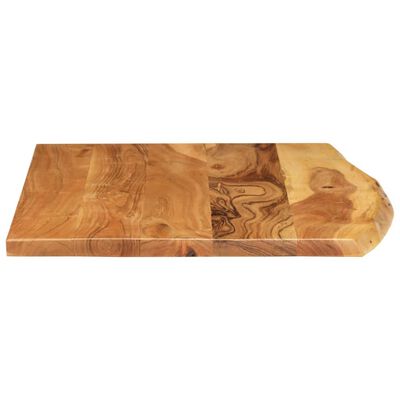 vidaXL Blat lavoar de baie, 80x52x2,5 cm, lemn masiv de acacia