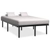 vidaXL Cadru de pat, negru, 180 x 200 cm, metal