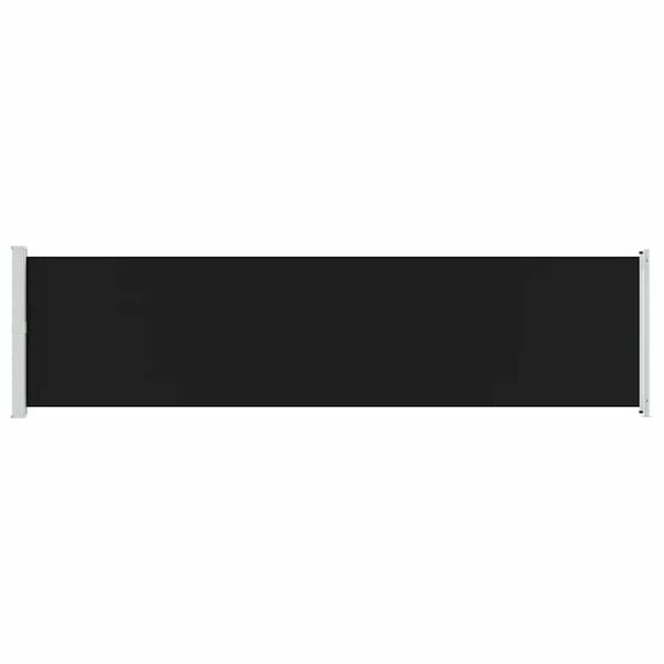 vidaXL Copertină laterală retractabilă de terasă, negru, 600 x 160 cm