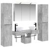 vidaXL Set de mobilier pentru baie 6 pcs Gri Beton
