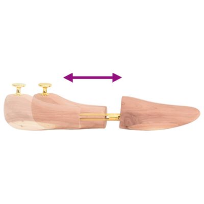 vidaXL Dispozitiv lărgire pantofi cu încălțător EU 39-41,5, lemn cedru